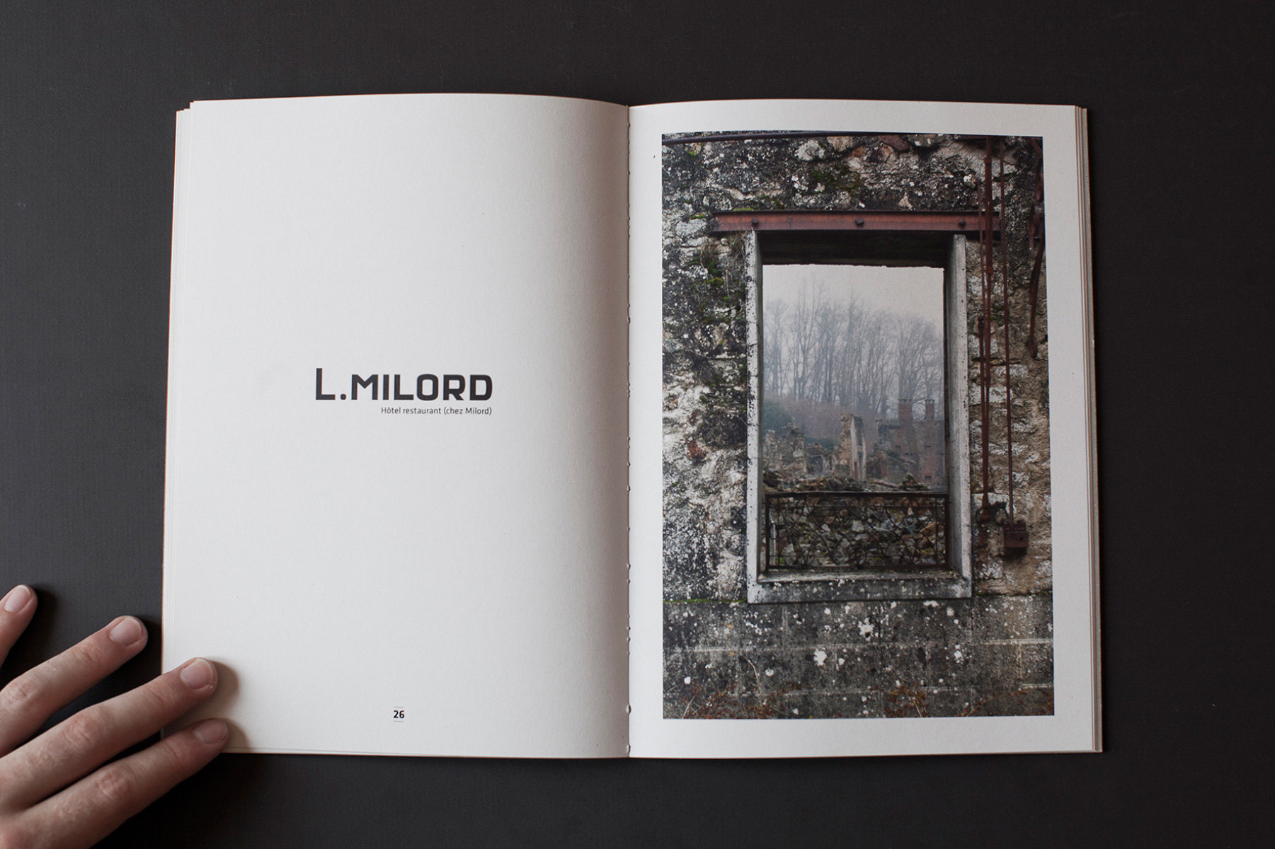 Elliott Amblard projet Oradour Book